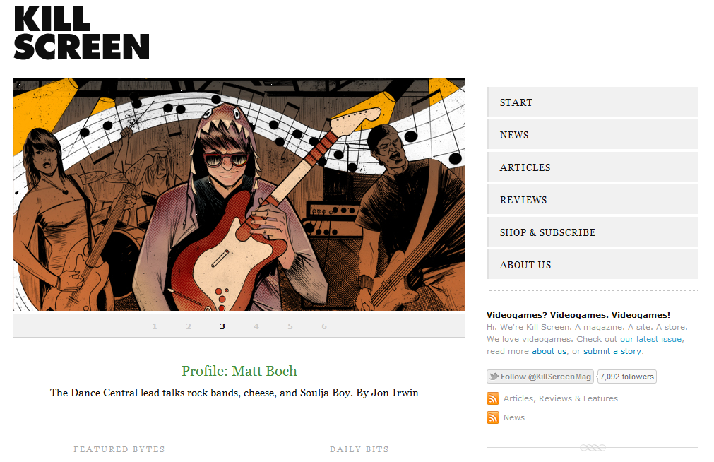 Home Page Features a jQuery-powered scroller