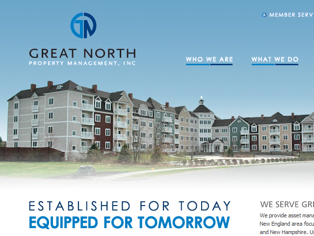 Homepage Great North's web site serves over 19,000 resident customers