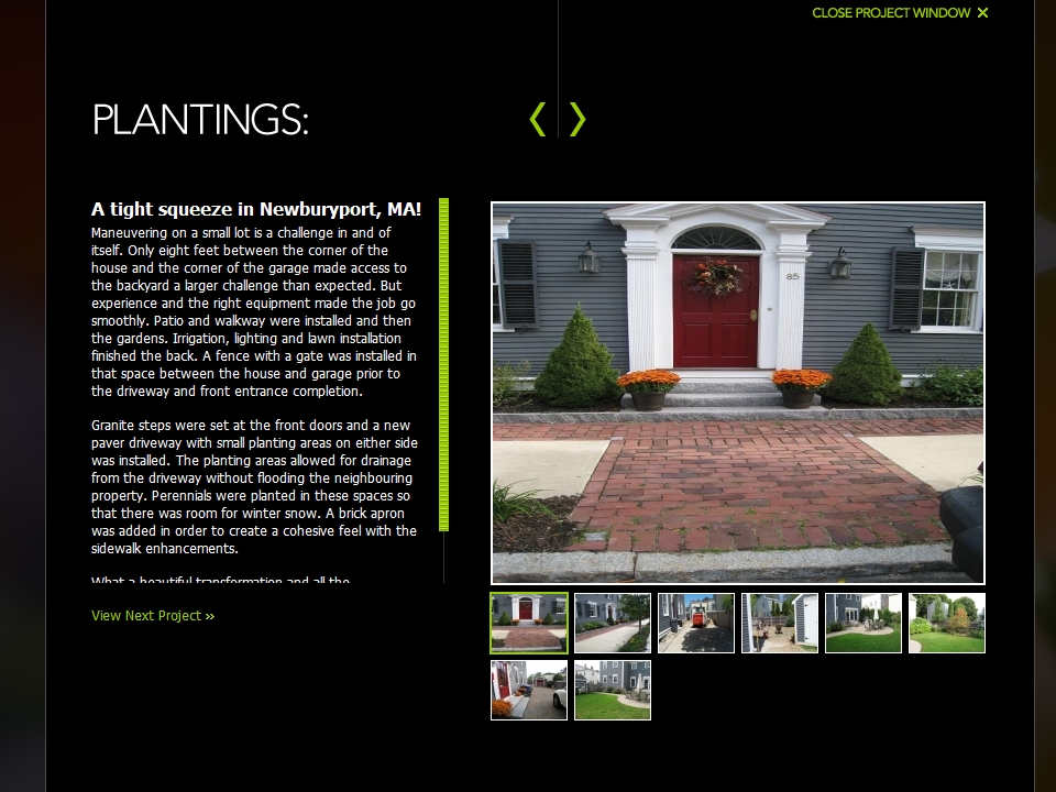 Detail Project details and photographs